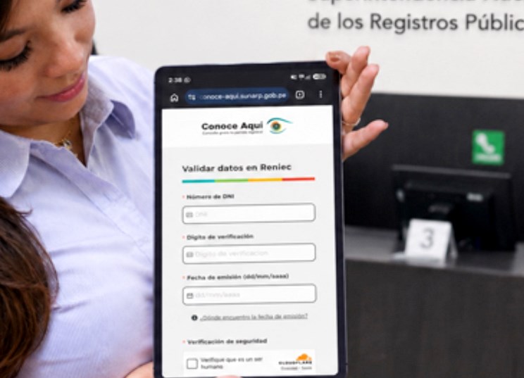 Servicio gratuito “Conoce Aquí” de la Sunarp tiene más de 24 millones de visualizaciones de partidas