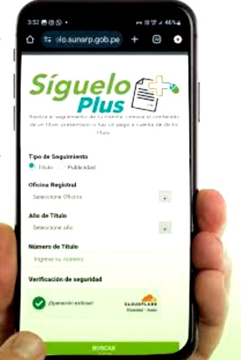 Sunarp simplifica los pagos en Síguelo Plus para facilitar trámites registrales
