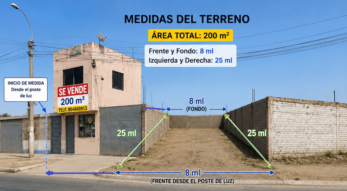 Venta de Terreno de 200 M2 en Av. Universitaria