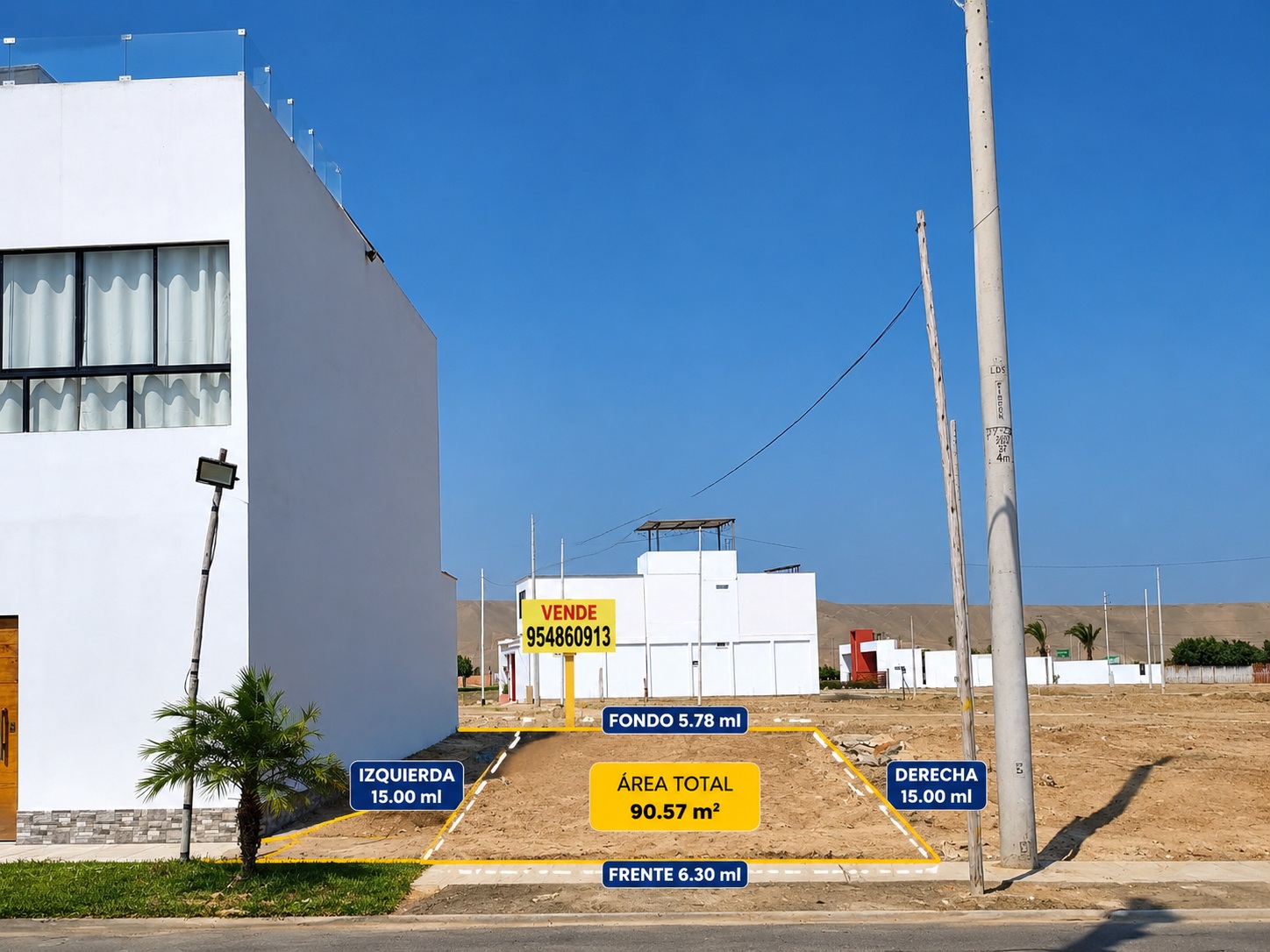 VENTA DE TERRENO EN EL CONDOMINIO (La Alborada de Asia)