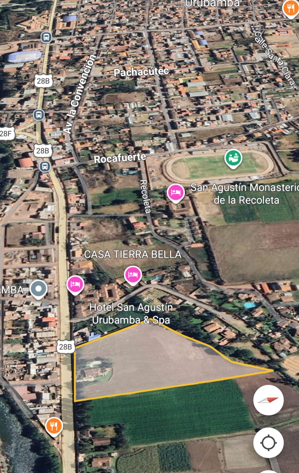 SE VENDE ESPECTACULAR INMUEBLE EN URUBAMBA COSTADO HOTEL SAN AGUSTIN.  AT. 20,000m2