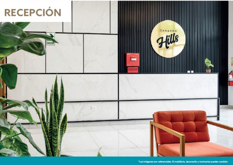 Moderno edificio con vista al Golf Club Los Inkas de Camacho