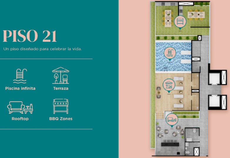 Edificio con un sueño de comodidades en zona residencial de San Isidro